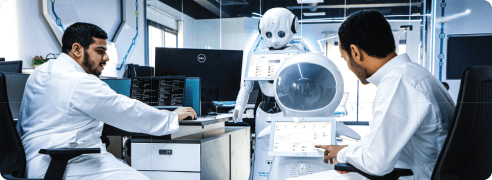 The Robotera team in the lab